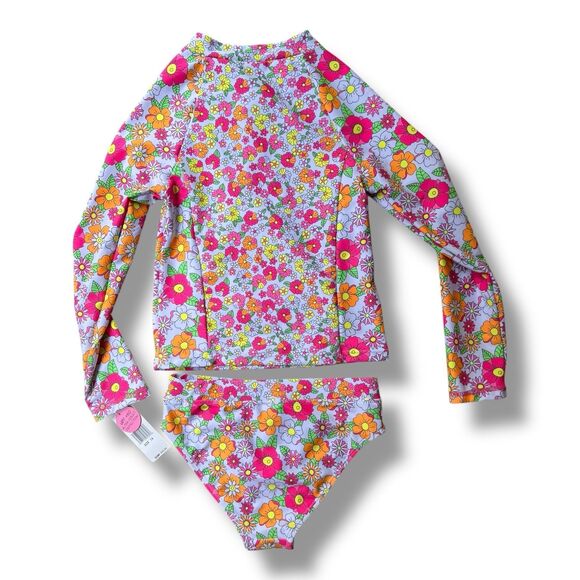 Betsey Johnson Girls 2-Piece Swimsuit Set Bathing Suit – Size 14 BNWT - Picture 3 of 12